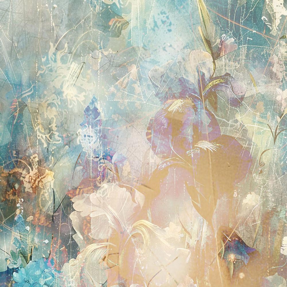 Dreamy Iris Garden-by-Rafal Kulik-wall-art-print-canvas-poster-framed-Gioia