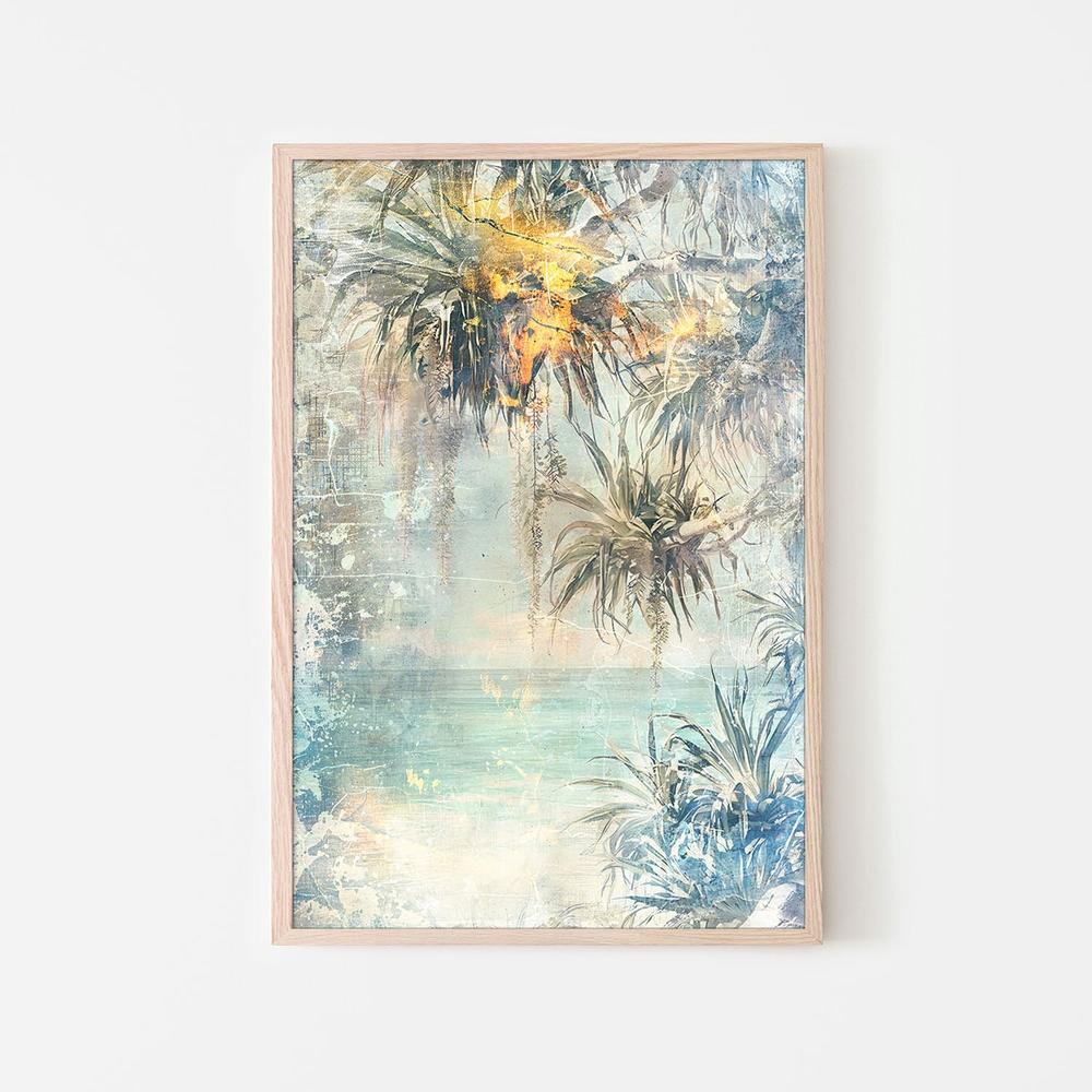 wall-art-print-canvas-poster-framed-Dreamy Tropical Palms-6