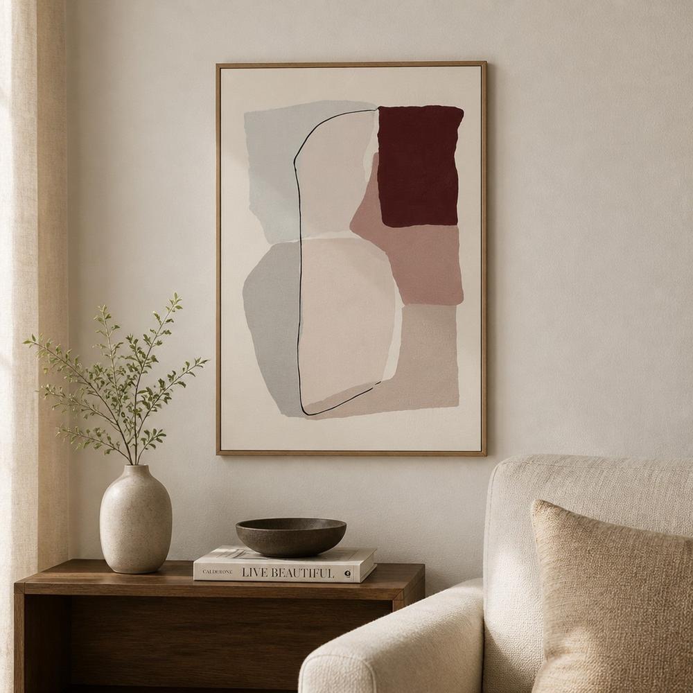Earthy Abstract Shapes-by-Alma-wall-art-print-canvas-poster-framed-Gioia