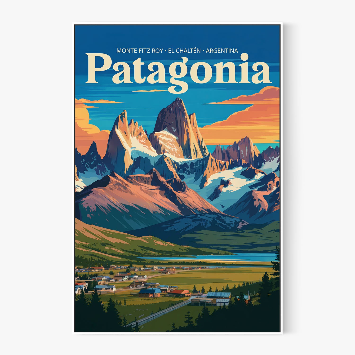 El ChaltAcn Valley Glow-by-Andreas Magnusson-wall-art-print-canvas-poster-framed-Gioia
