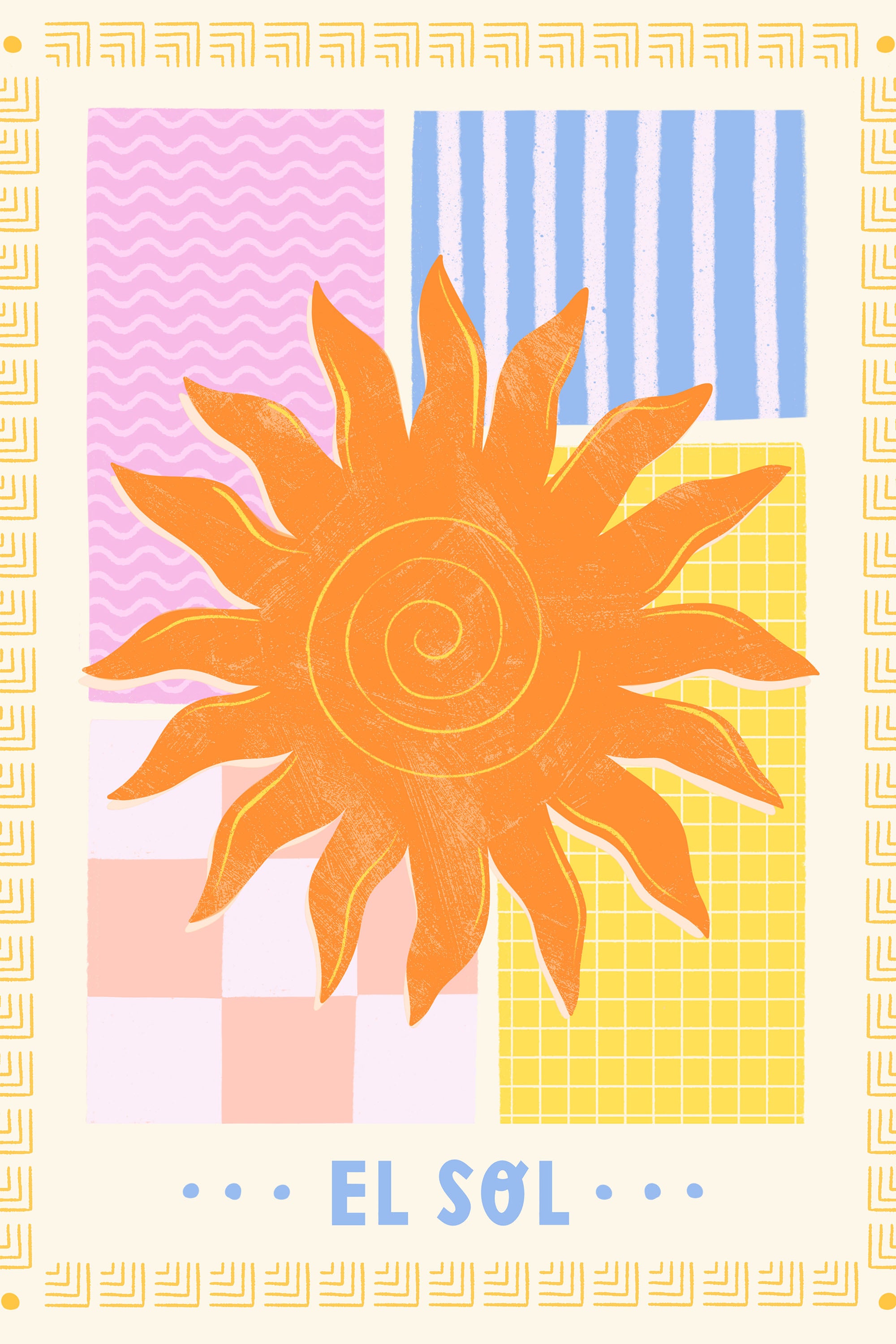 El Sol-by-Melissa Donne-wall-art-print-canvas-poster-framed-Gioia
