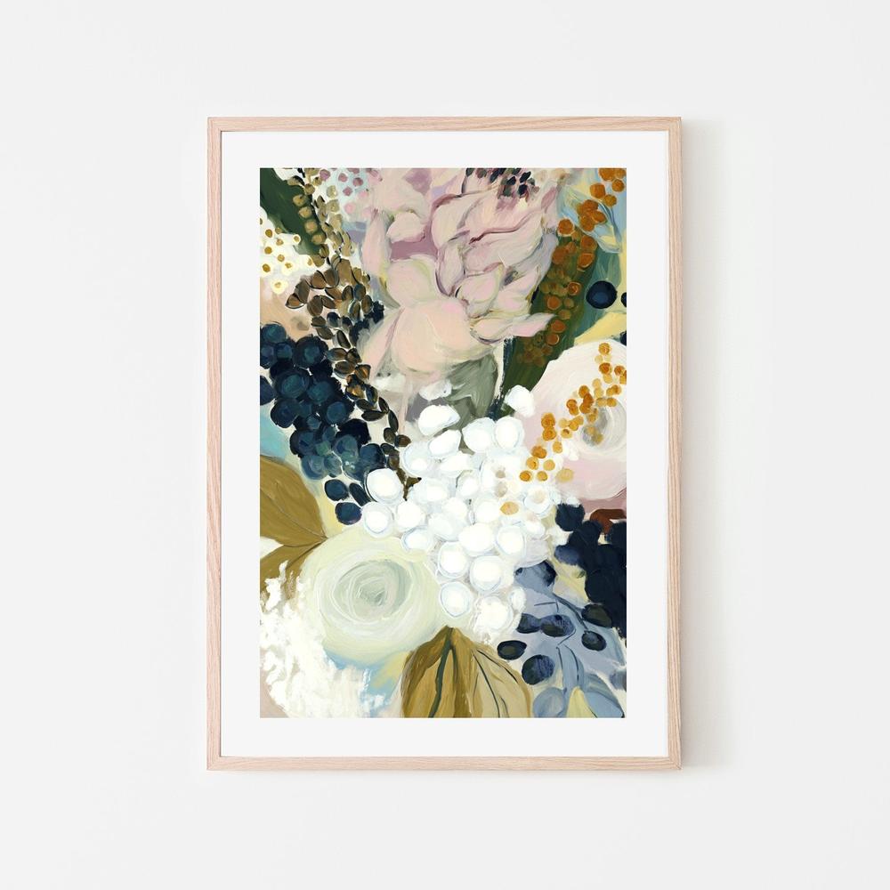 Elegant Botanical Bouquet-by-Stephanie Jeuffroy-wall-art-print-canvas-poster-framed-Gioia