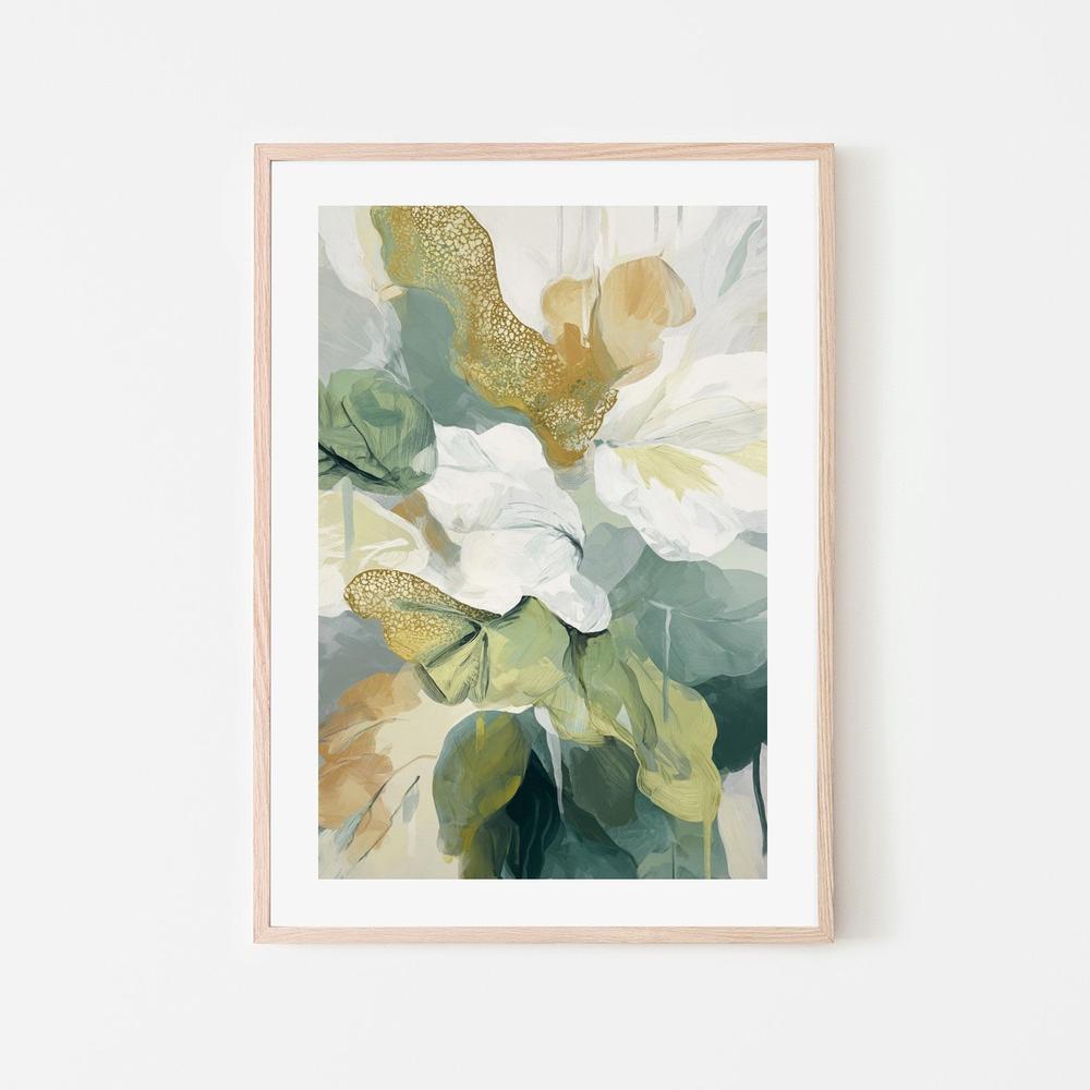 Elegant Gold Botanicals-by-Stephanie Jeuffroy-wall-art-print-canvas-poster-framed-Gioia