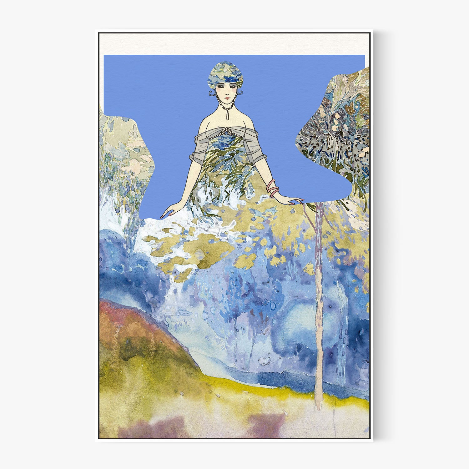 Elegant Lady Dreamscape-by-Wild Violets-wall-art-print-canvas-poster-framed-Gioia