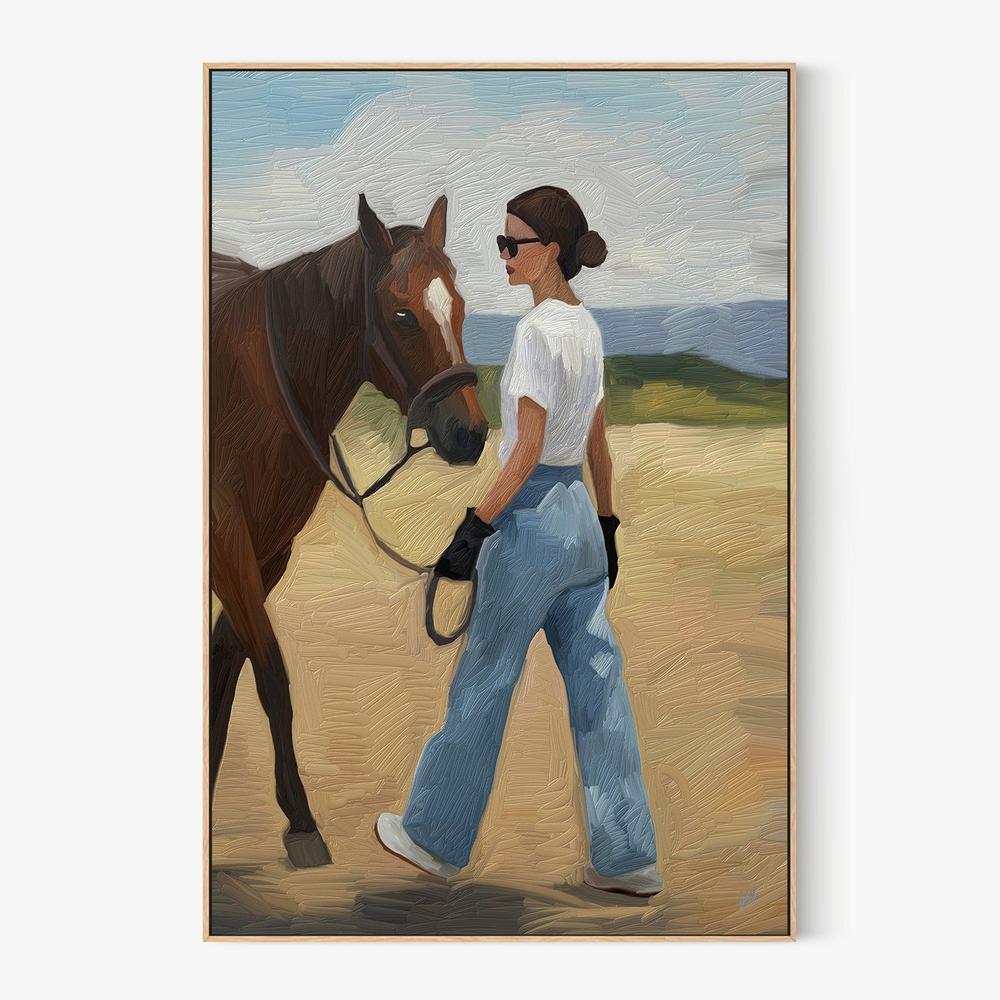 ELLA Y CABALLO-by-Giovanna Gil Alves-wall-art-print-canvas-poster-framed-Gioia