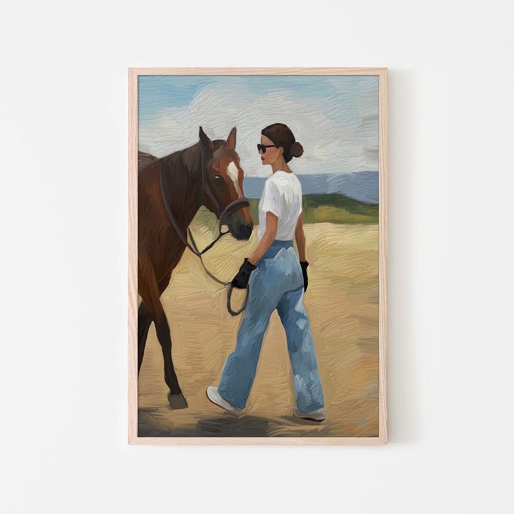 ELLA Y CABALLO-by-Giovanna Gil Alves-wall-art-print-canvas-poster-framed-Gioia