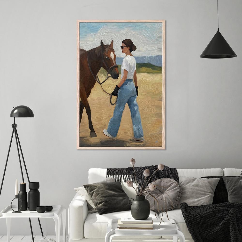 ELLA Y CABALLO-by-Giovanna Gil Alves-wall-art-print-canvas-poster-framed-Gioia