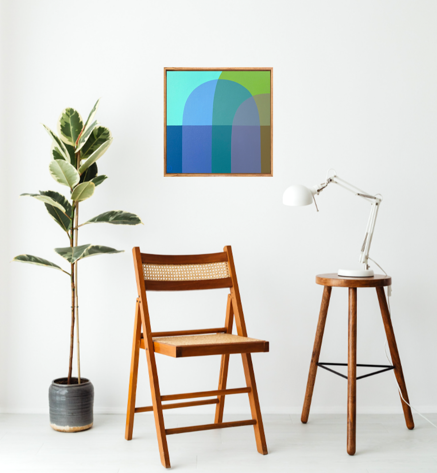 Beach Days I, Original Hand-Painted Canvas By Charlotte De Pace
