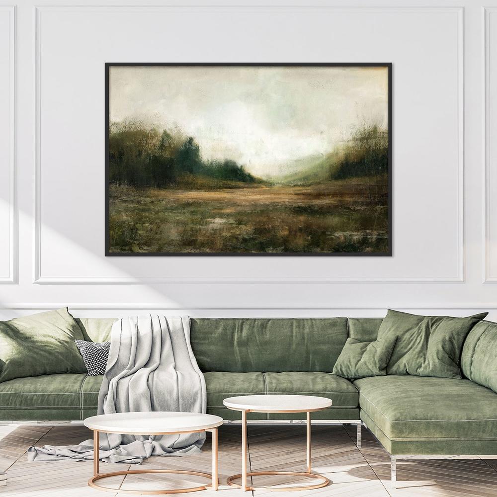 Faded Horizon-by-Nina Blue-wall-art-print-canvas-poster-framed-Gioia