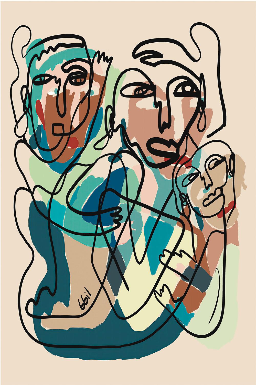 FAMILIA-by-Giovanna Gil Alves-wall-art-print-canvas-poster-framed-Gioia