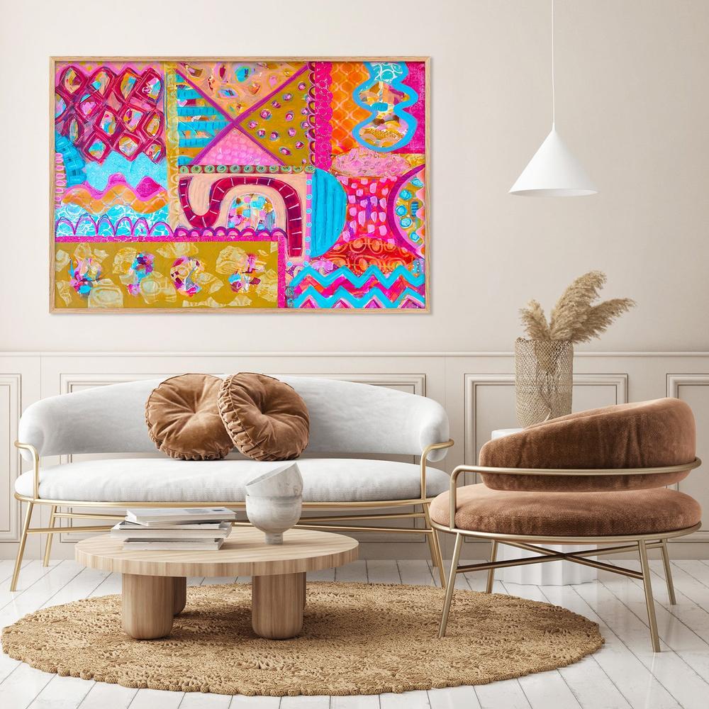 Festival in the Fields-by-Lindy Farley-wall-art-print-canvas-poster-framed-Gioia