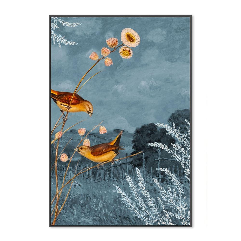 wall-art-print-canvas-poster-framed-Field Birds Blue Sky-3
