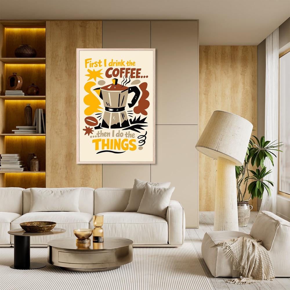 First Coffee Then Things-by-Patryk Krygowski-wall-art-print-canvas-poster-framed-Gioia