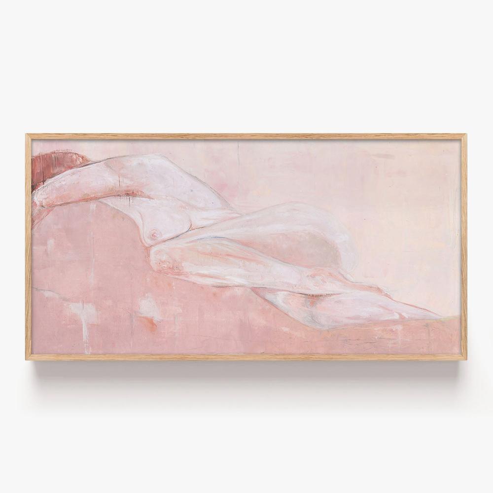 First Nude – Goddess, Forever Enchanted, Dusty Pink-by-Kenneth WH Lee-wall-art-print-canvas-poster-framed-Gioia
