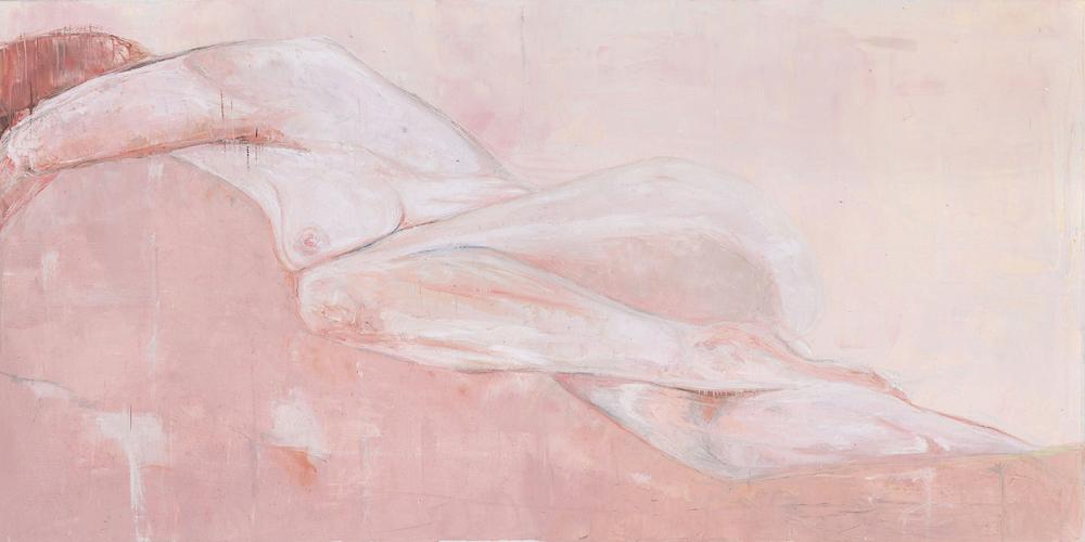 First Nude – Goddess, Forever Enchanted, Dusty Pink-by-Kenneth WH Lee-wall-art-print-canvas-poster-framed-Gioia