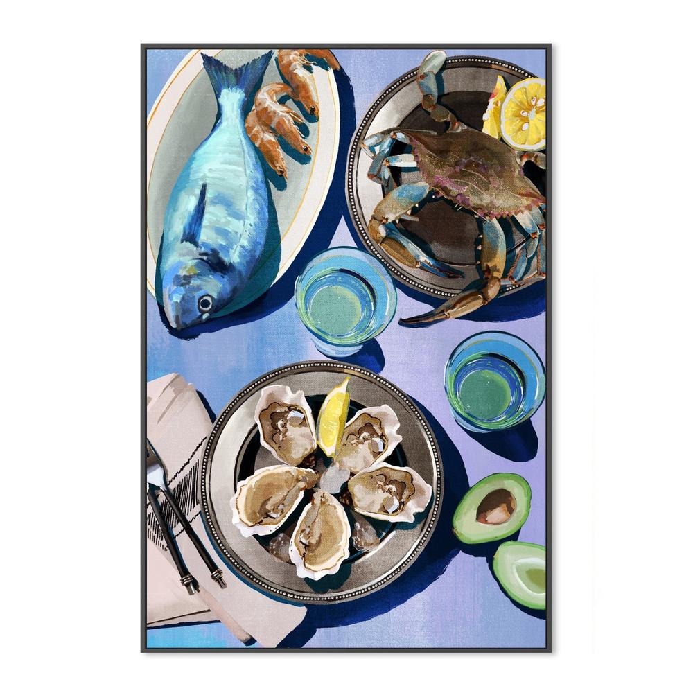 Fish In Hat-by-Zviadadze Daria-wall-art-print-canvas-poster-framed-Gioia