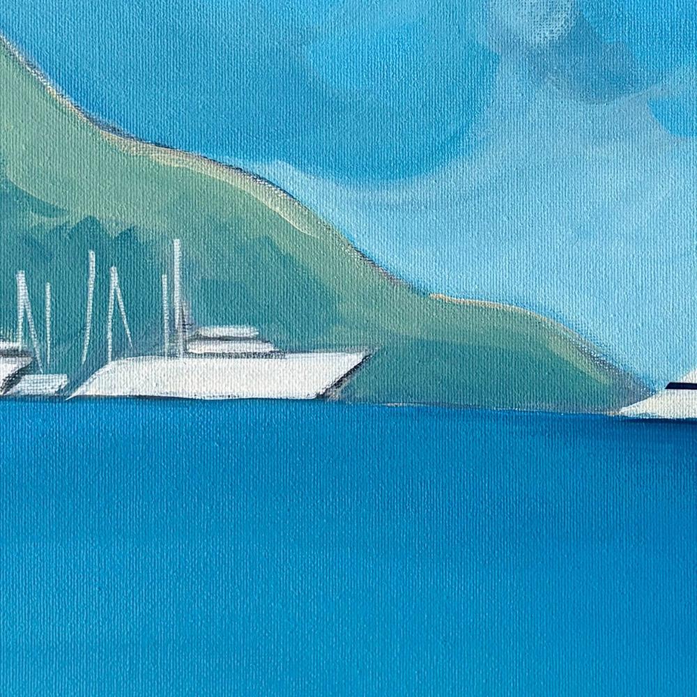 Floating On Blue Sea-by-Alex Nereuta-wall-art-print-canvas-poster-framed-Gioia