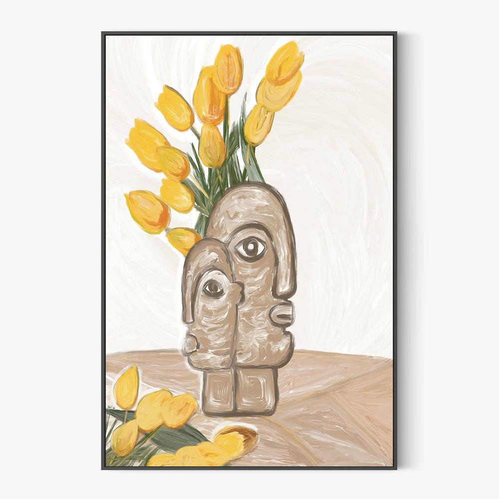 FLOR AMARILLA-by-Giovanna Gil Alves-wall-art-print-canvas-poster-framed-Gioia