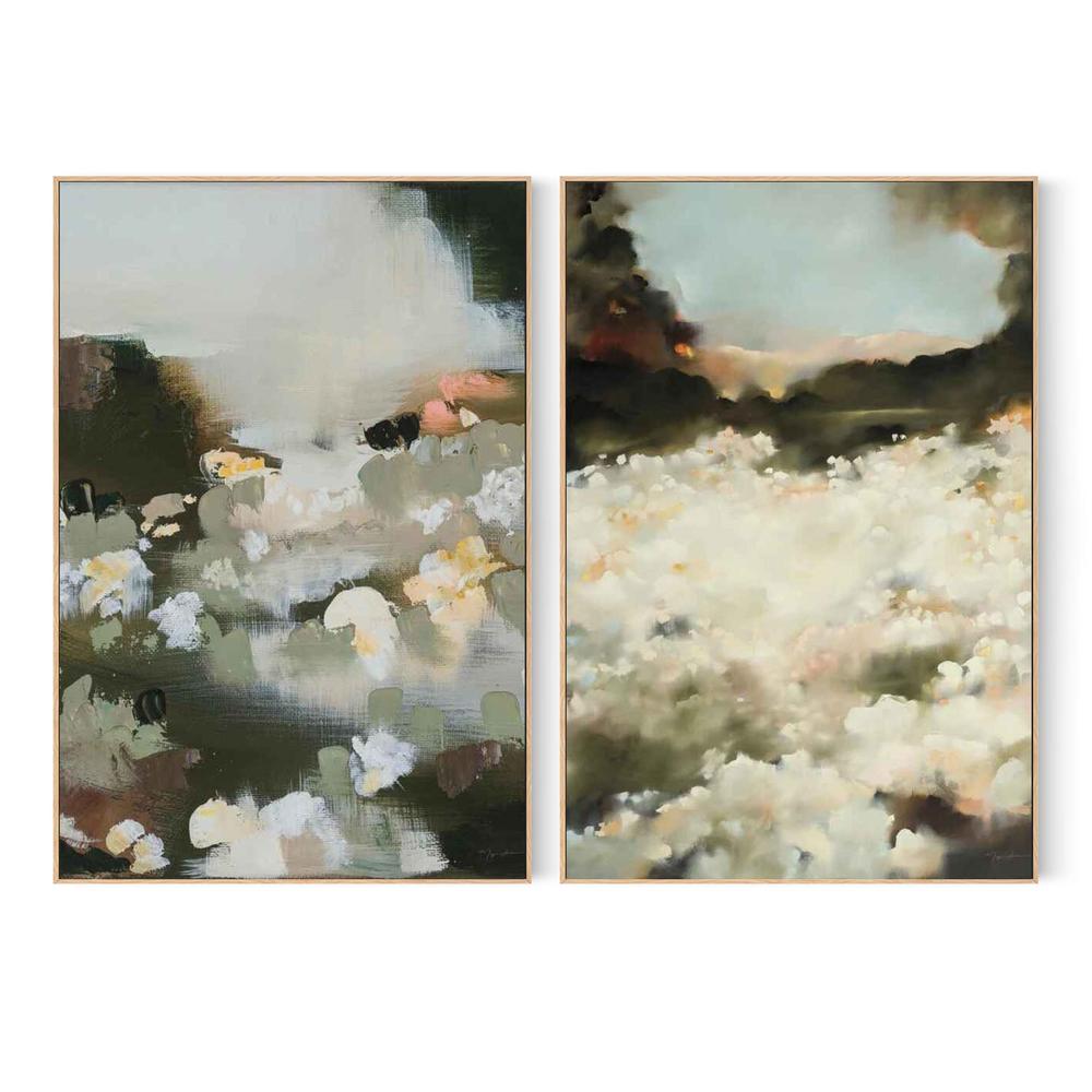 Flora & Ivory Dawn, Set Of 2-by-Maggie Sackmann-wall-art-print-canvas-poster-framed-Gioia