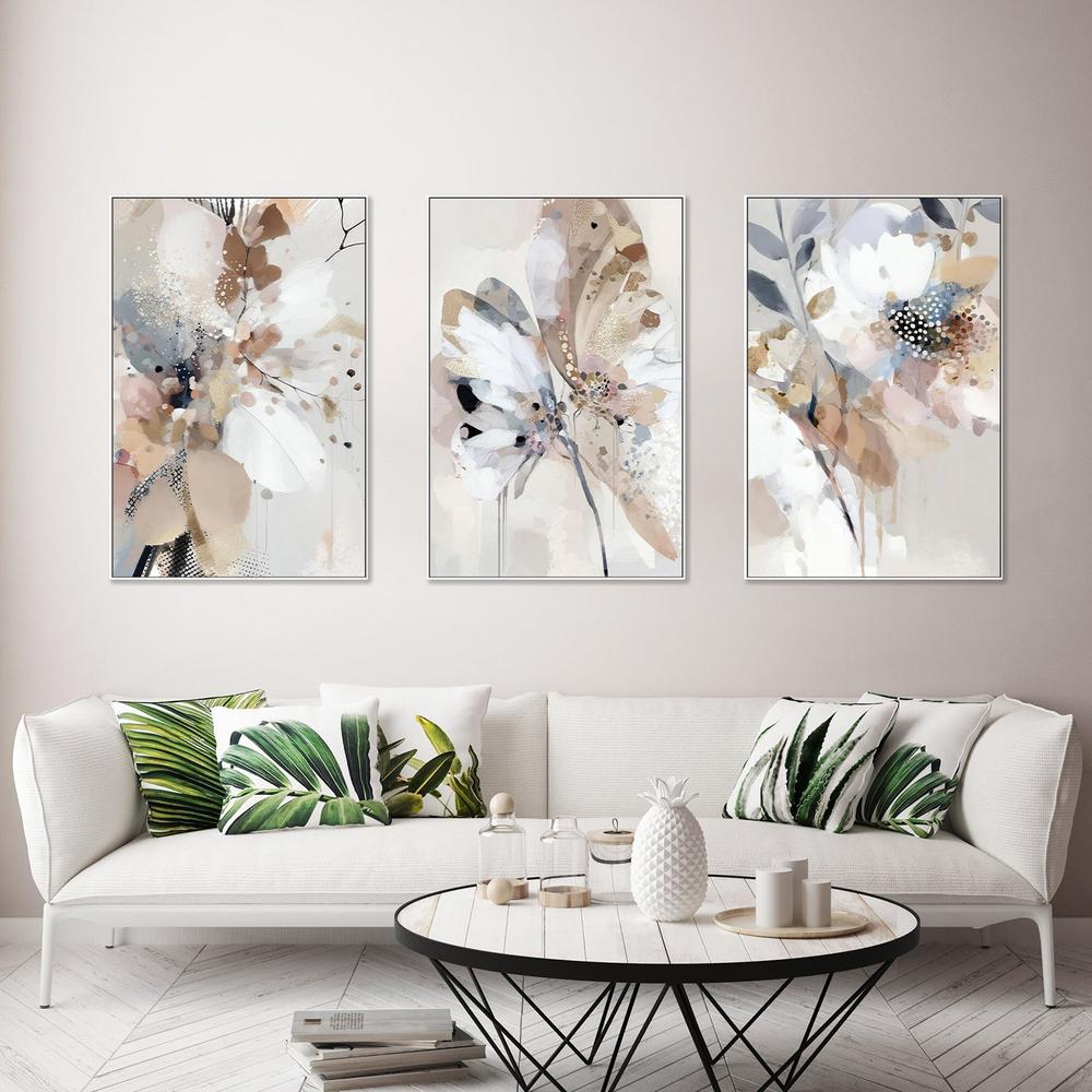 Floral Confetti , Trio, Set Of 3-by-Bella Eve-wall-art-print-canvas-poster-framed-Gioia
