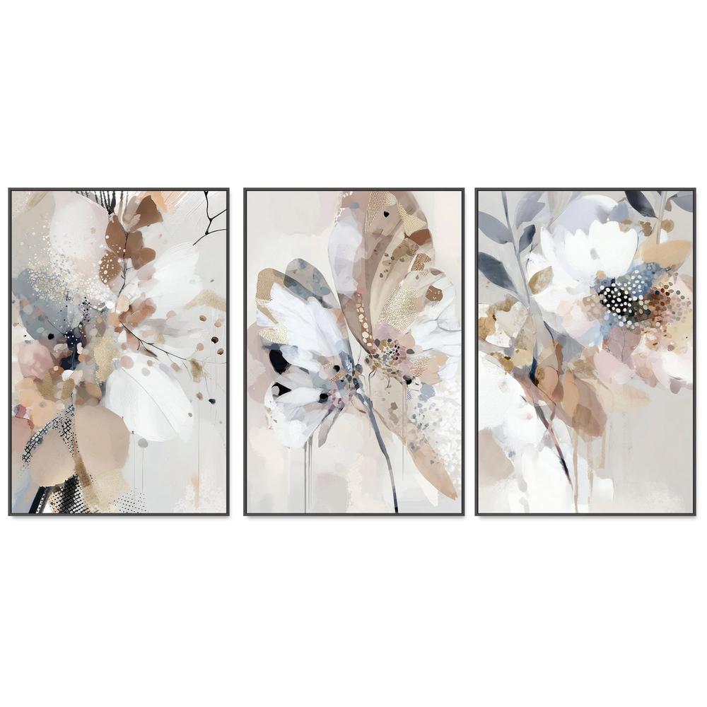 Floral Confetti , Trio, Set Of 3-by-Bella Eve-wall-art-print-canvas-poster-framed-Gioia