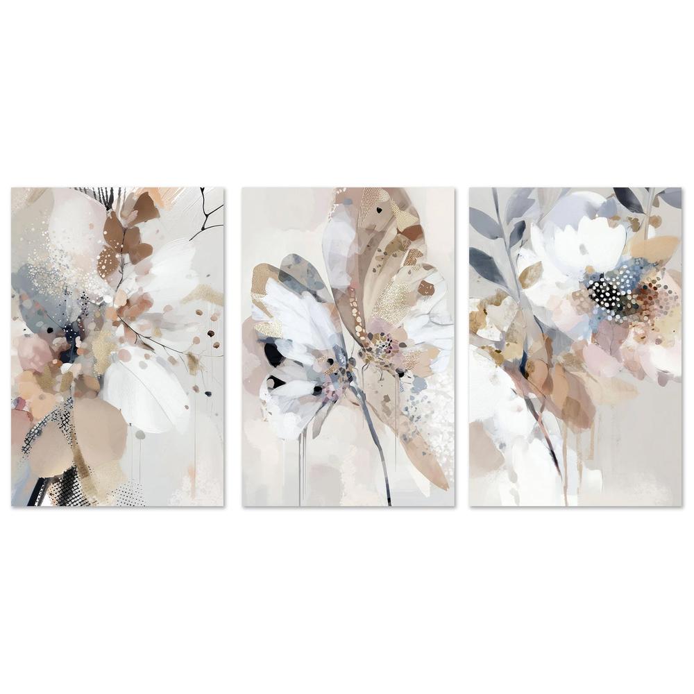 Floral Confetti , Trio, Set Of 3-by-Bella Eve-wall-art-print-canvas-poster-framed-Gioia