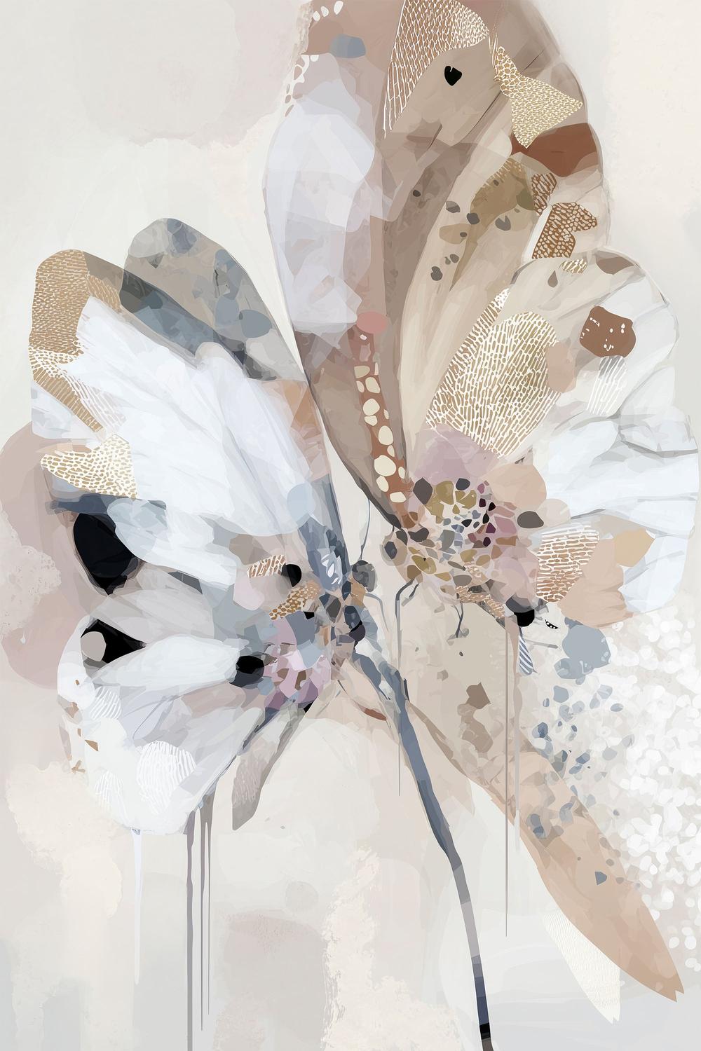 Floral Confetti , Trio, Style A & B, Set Of 2-by-Bella Eve-wall-art-print-canvas-poster-framed-Gioia