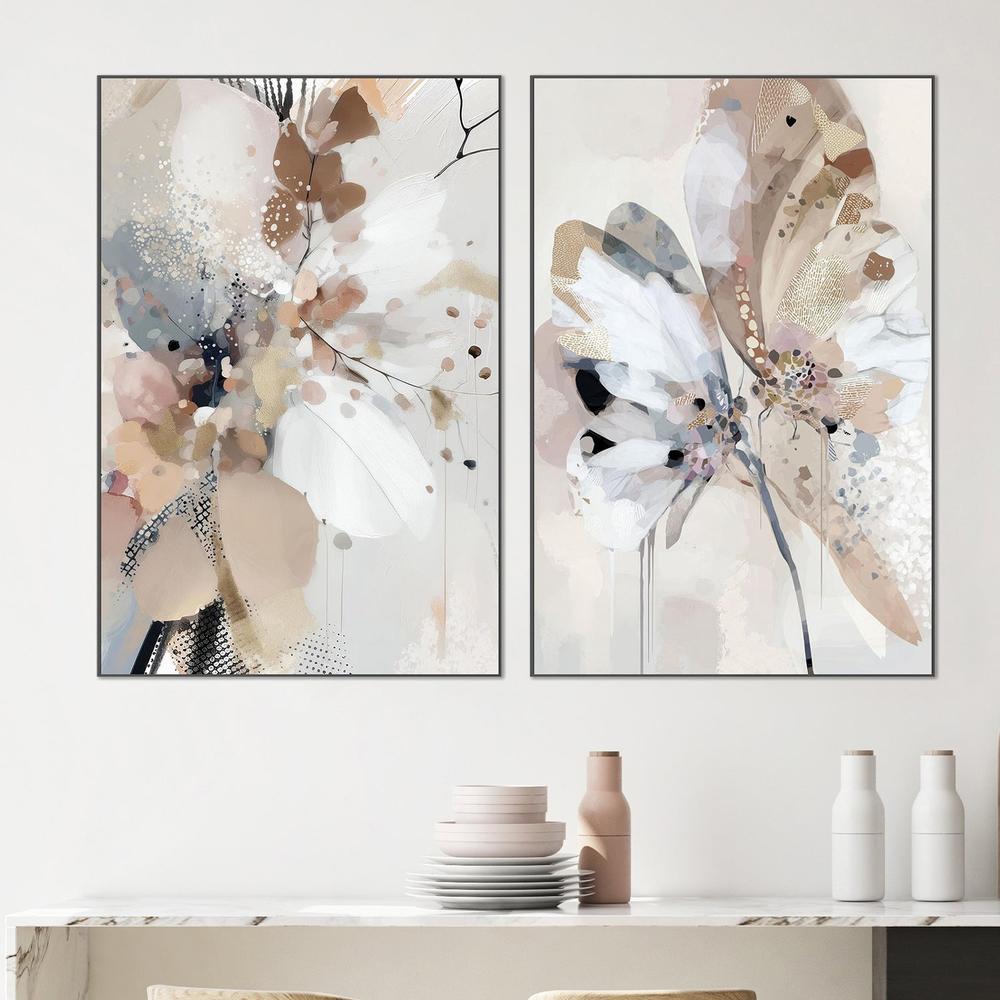 Floral Confetti , Trio, Style A & B, Set Of 2-by-Bella Eve-wall-art-print-canvas-poster-framed-Gioia