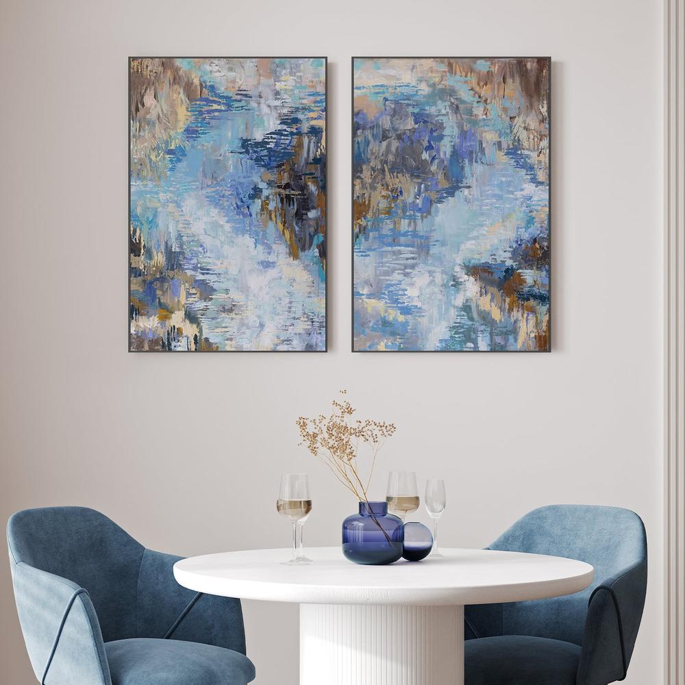 Flow, Style A & B, Set Of 2-by-Jeanette Vertentes-wall-art-print-canvas-poster-framed-Gioia