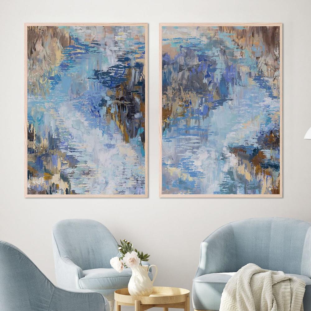 Flow, Style A & B, Set Of 2-by-Jeanette Vertentes-wall-art-print-canvas-poster-framed-Gioia