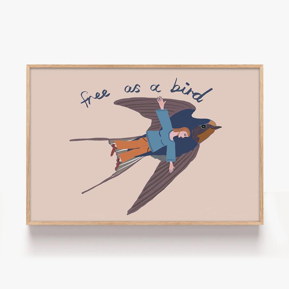 Free as a Bird-by-Sharyn Bursic-wall-art-print-canvas-poster-framed-Gioia