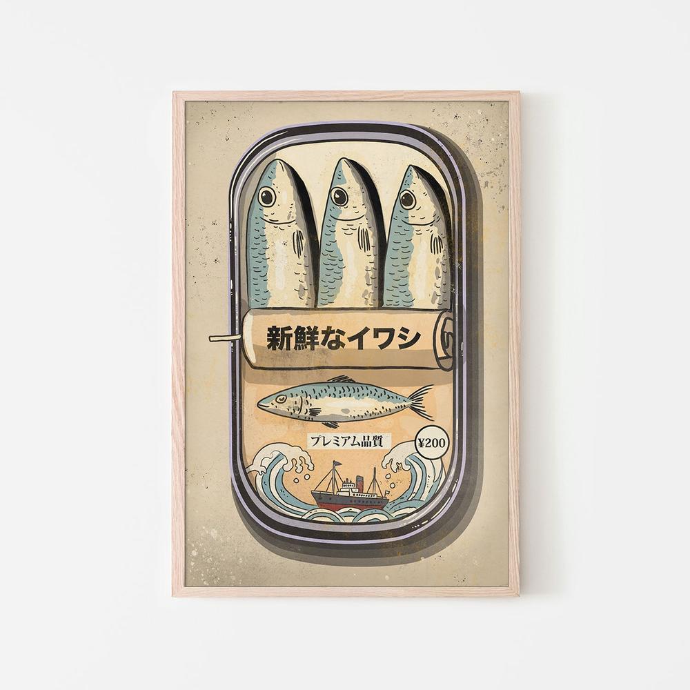 Fresh Sardine Can-by-Nicholas-wall-art-print-canvas-poster-framed-Gioia