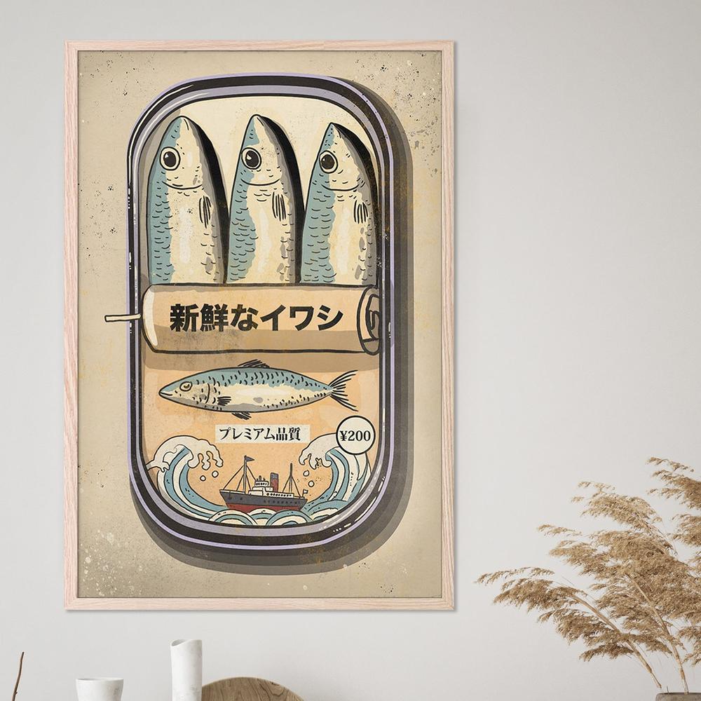Fresh Sardine Can-by-Nicholas-wall-art-print-canvas-poster-framed-Gioia