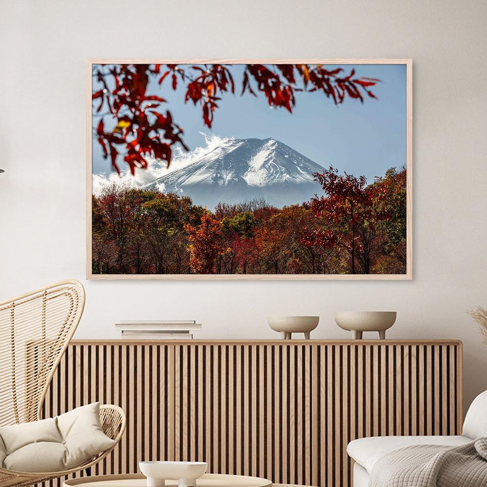 Fuji Autumn Trees-by-Andrew Paranavitana-wall-art-print-canvas-poster-framed-Gioia