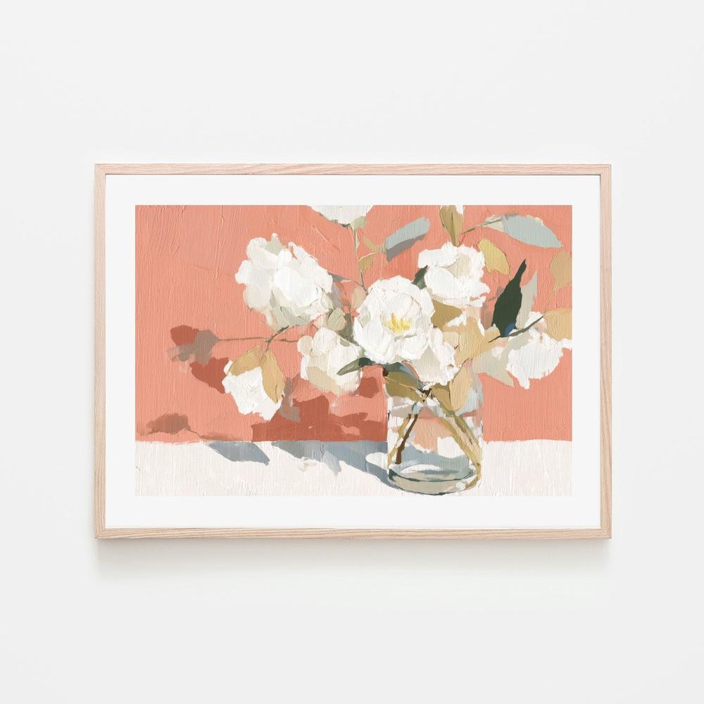 Garden Roses in Vase-by-Chromatic Storm Studio-wall-art-print-canvas-poster-framed-Gioia