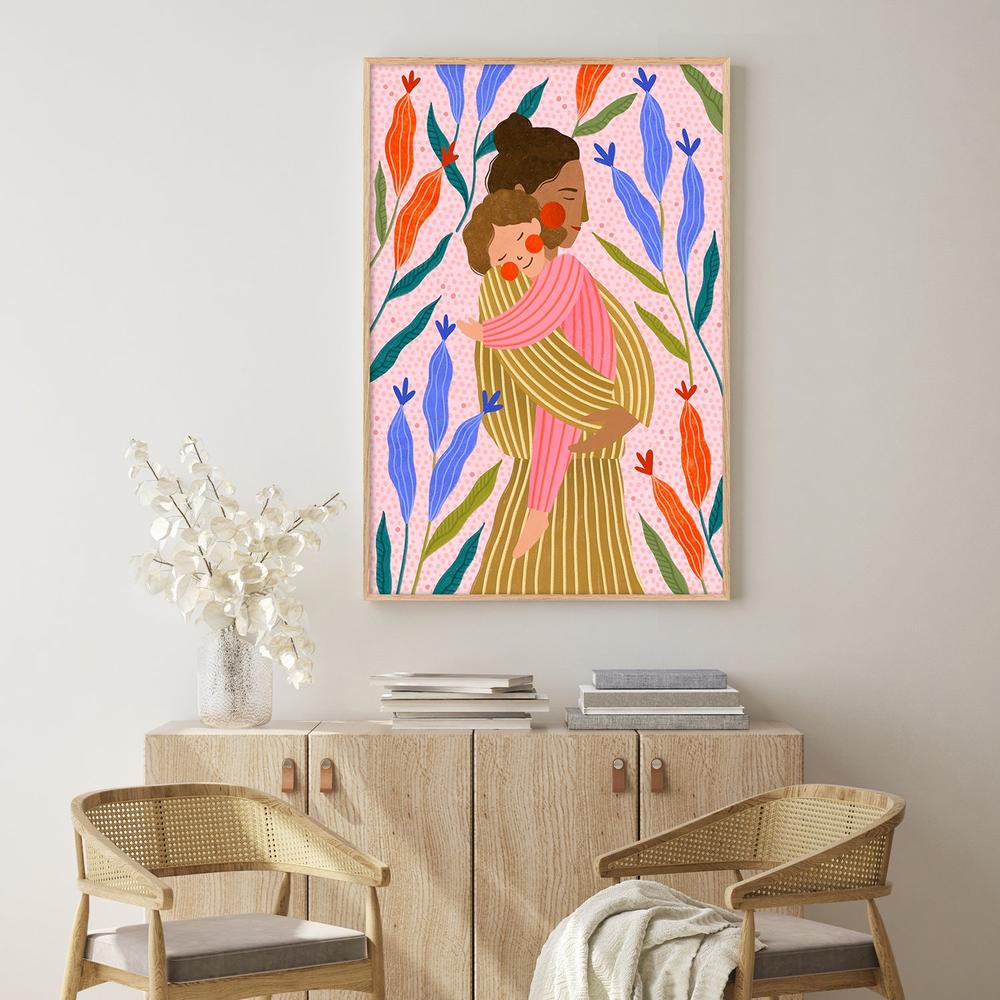Gentle Mothers Embrace-by-Bea Muller-wall-art-print-canvas-poster-framed-Gioia