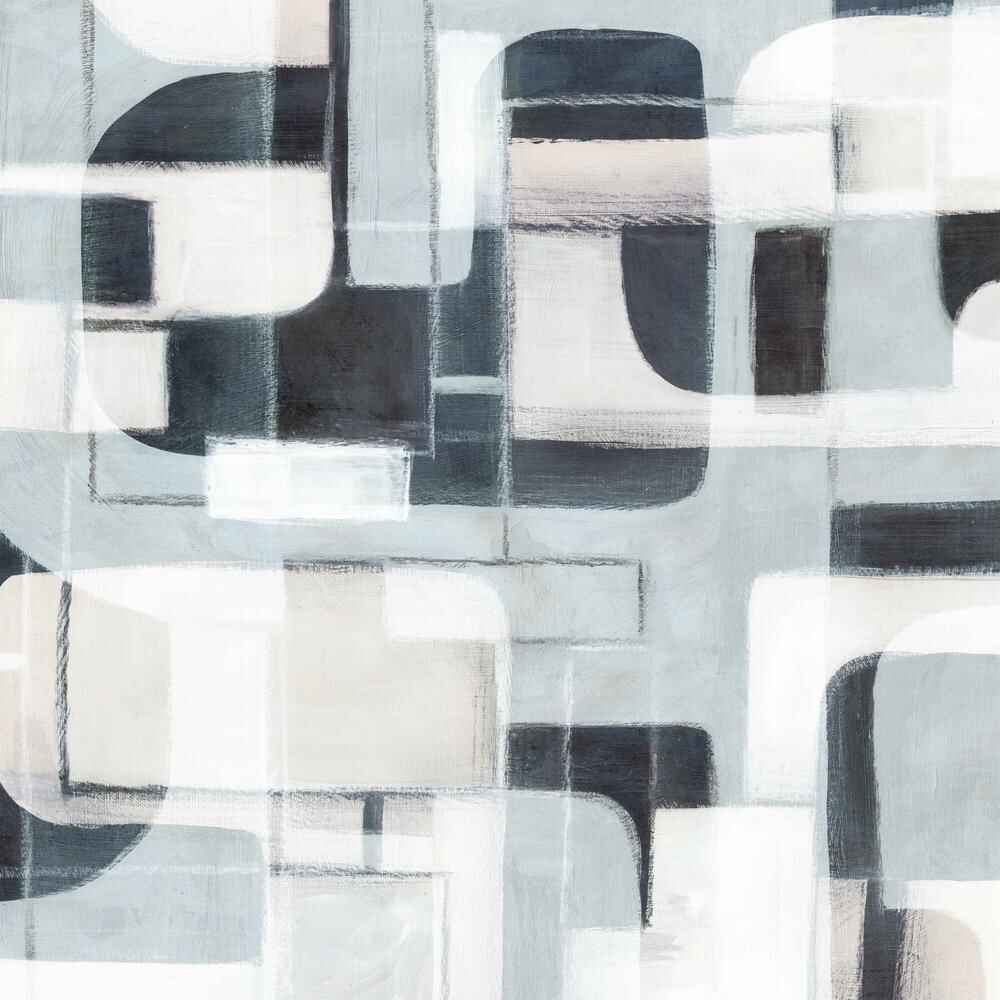 Geometric Balance in Monochrome Harmony, Style A & B, Set Of 2-by-Emma Peal-wall-art-print-canvas-poster-framed-Gioia