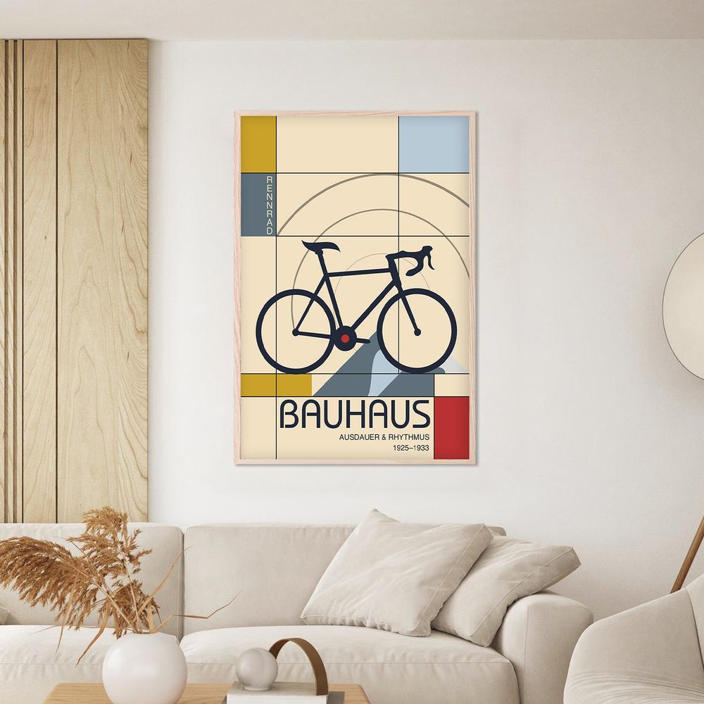 Geometric Racing Bicycle-by-Fadil Roze-wall-art-print-canvas-poster-framed-Gioia