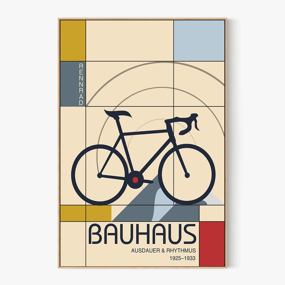Geometric Racing Bicycle-by-Fadil Roze-wall-art-print-canvas-poster-framed-Gioia