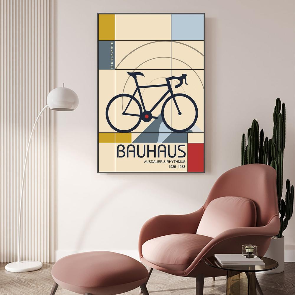 Geometric Racing Bicycle-by-Fadil Roze-wall-art-print-canvas-poster-framed-Gioia