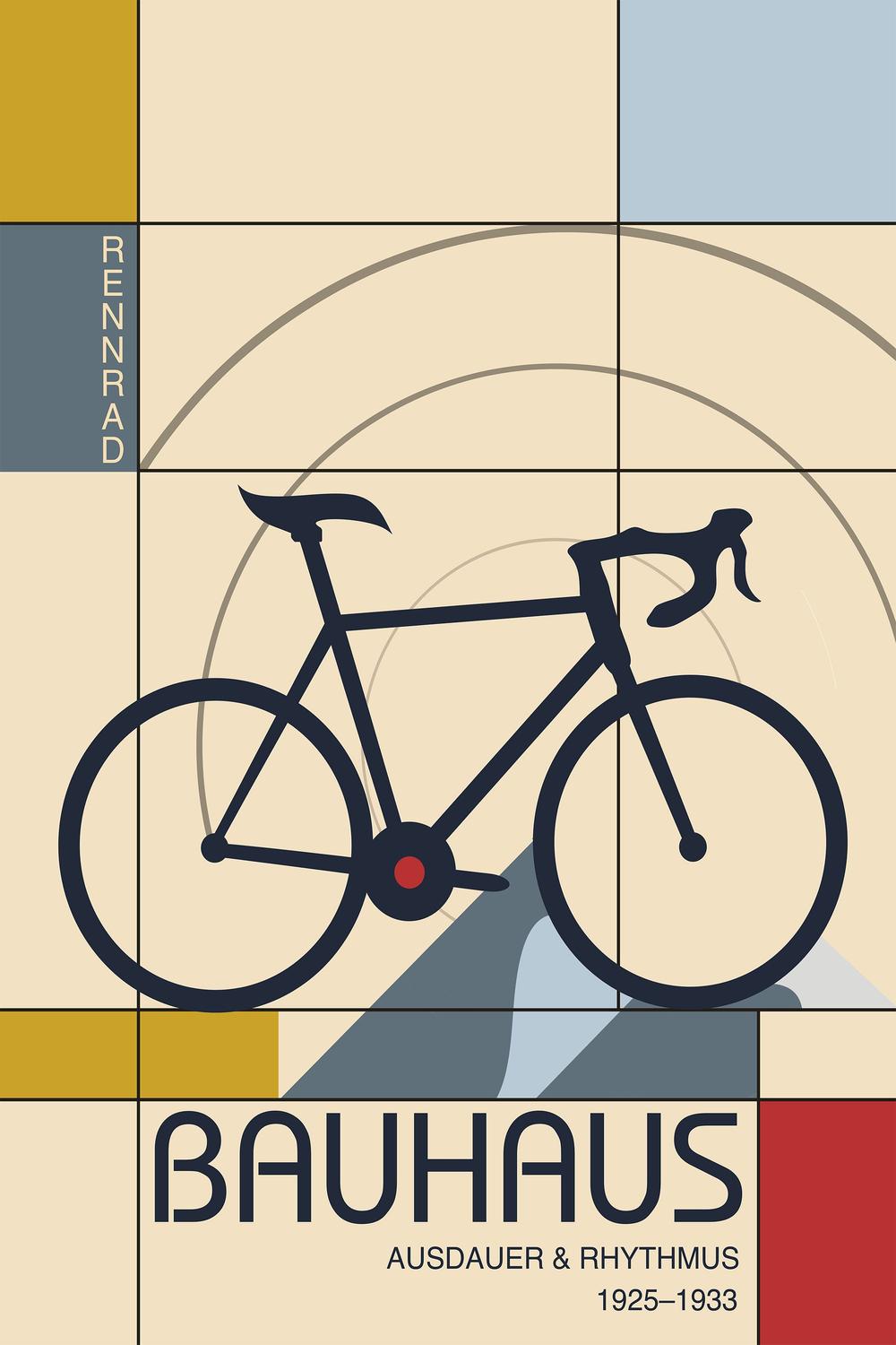 Geometric Racing Bicycle-by-Fadil Roze-wall-art-print-canvas-poster-framed-Gioia