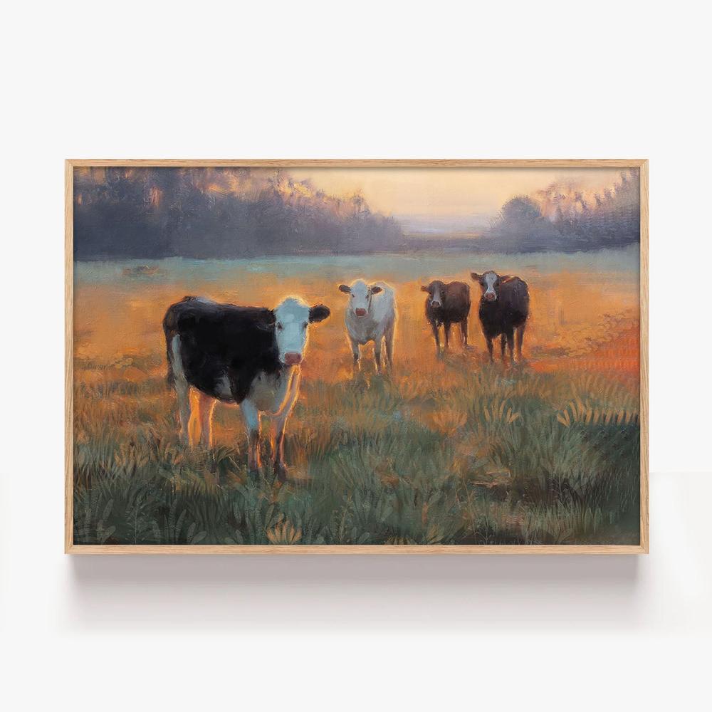 Gilded Field-by-Nina Blue-wall-art-print-canvas-poster-framed-Gioia