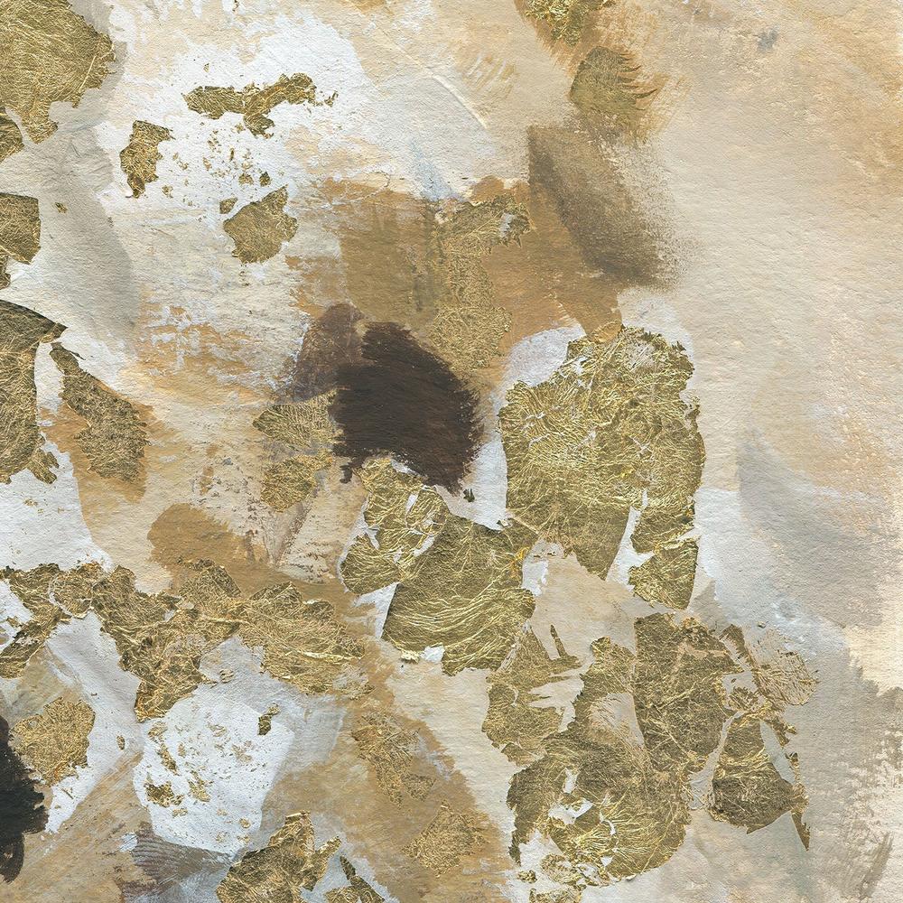Gold Leaf Abstract-by-Yvette St. Amant-wall-art-print-canvas-poster-framed-Gioia