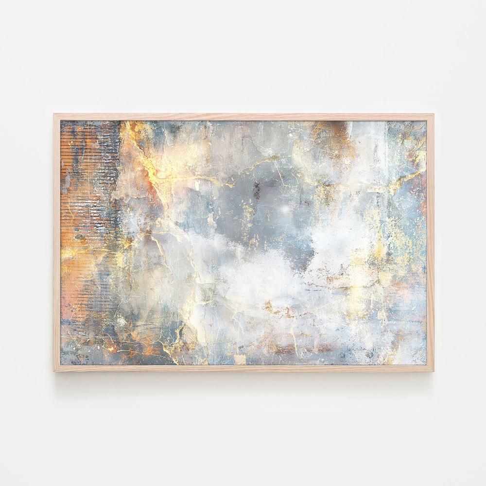 Golden Cracked Texture-by-Rafal Kulik-wall-art-print-canvas-poster-framed-Gioia