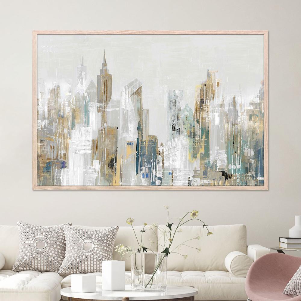 Golden Winter City, Style A-by-Lera-wall-art-print-canvas-poster-framed-Gioia