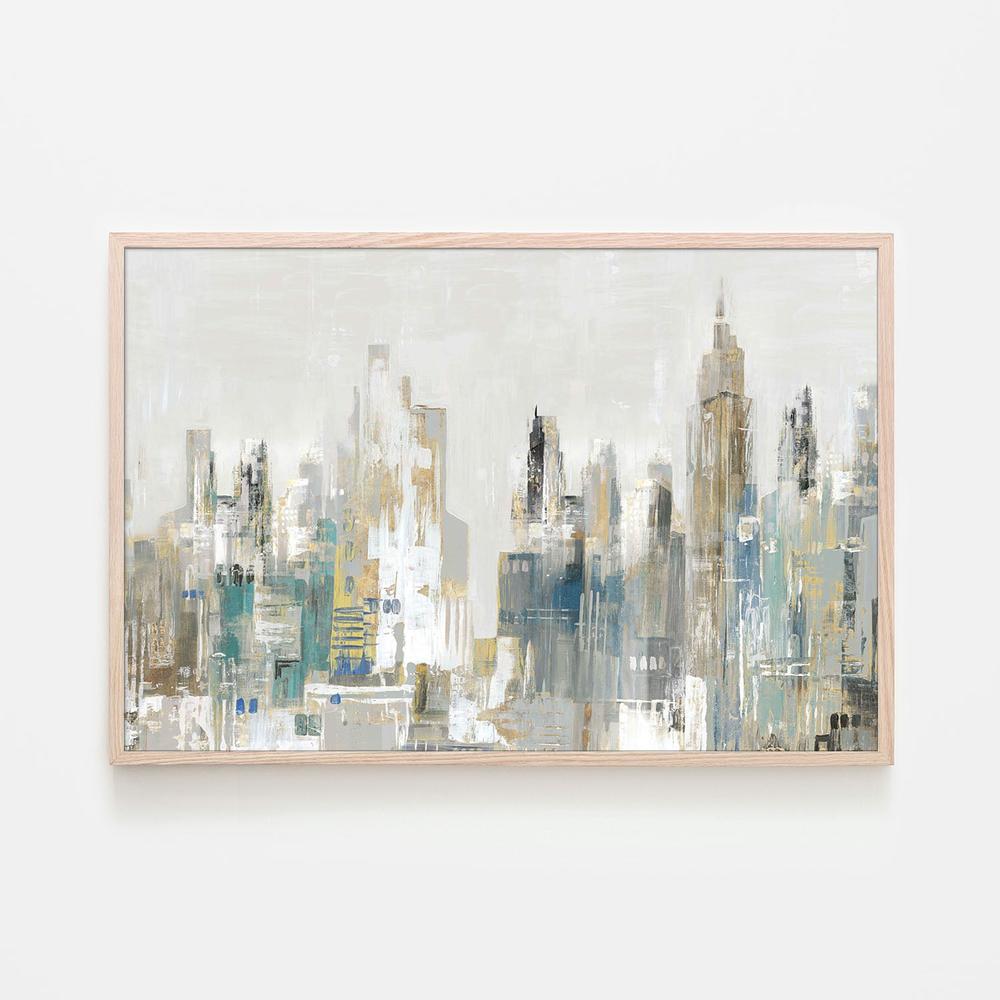 Golden Winter City, Style B-by-Lera-wall-art-print-canvas-poster-framed-Gioia