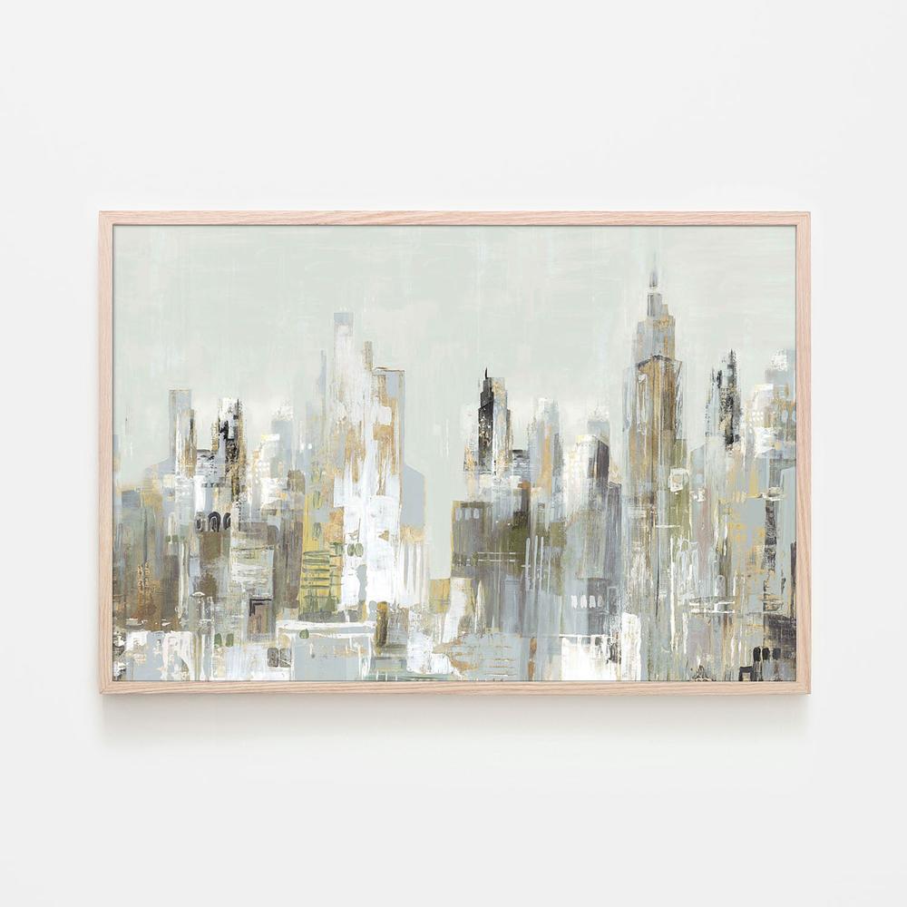 Golden Winter City , Style B-by-Lera-wall-art-print-canvas-poster-framed-Gioia