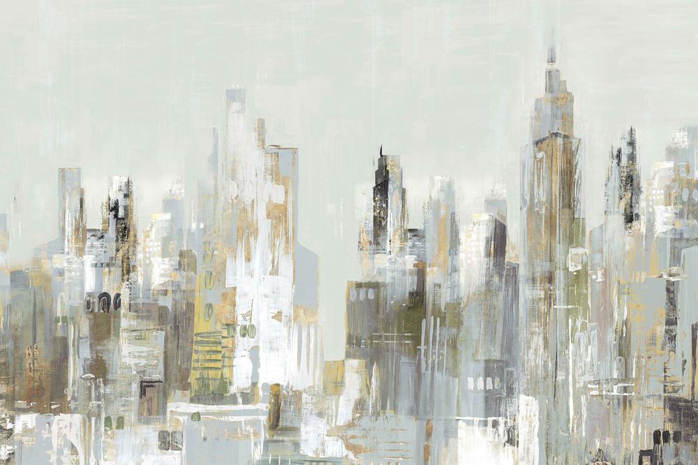 Golden Winter City , Style B-by-Lera-wall-art-print-canvas-poster-framed-Gioia