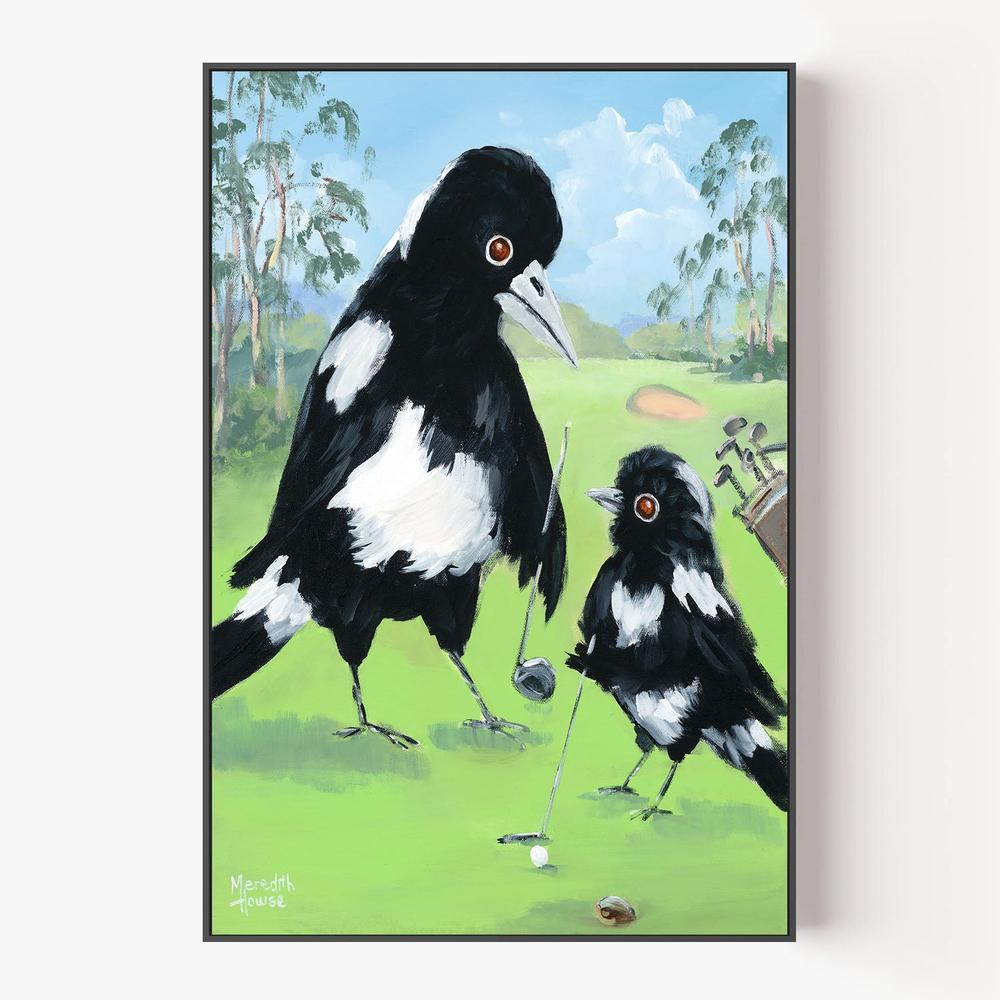 Golf with Dad-by-Meredith Howse-wall-art-print-canvas-poster-framed-Gioia