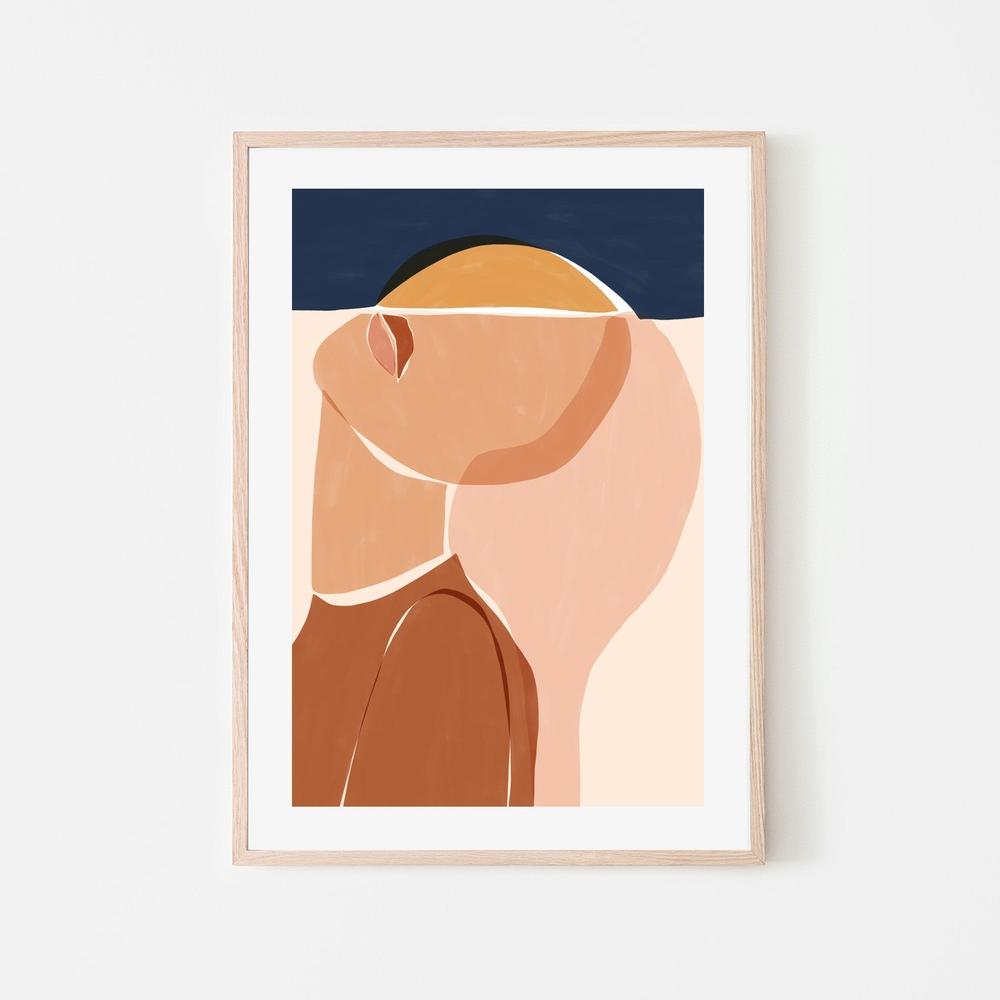 Half Face Half Sun-by-Ivy Green Illustrations-wall-art-print-canvas-poster-framed-Gioia